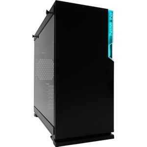InWin - 101C - Midi-Toren - Zwart - Staal - Tempered Glass
