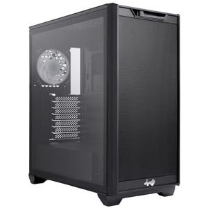 InWin - D5 - Midi-Tower - Zwart - Staal - RGB-Fan Vooraf Geïnstalleerd