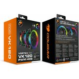 Cougar Vortex VK ARGB - Box Ventilator - 12 cm - 3 Stuks - 1500 RPM