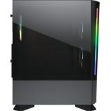 Cougar MX430 Air RGB Midi Tower Gaming PC behuizingen met 3 ARGB-ventilatoren en 2 LED-strips - Zwart