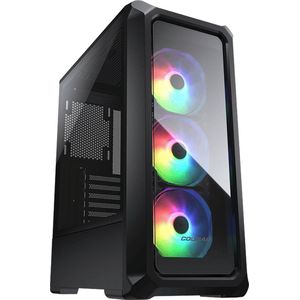 Cougar Archon 2 RGB Midi Tower met ARGB Fans , Gehard Glas side panel - Zwart