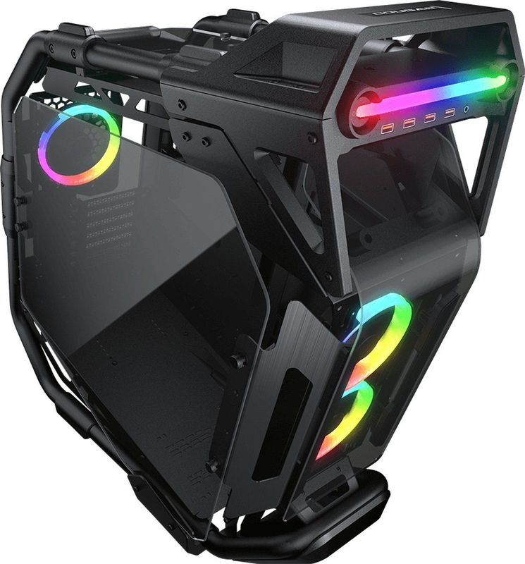 COUGAR Gaming CRATUS open frame gehard glas RGB pc behuizing voor gaming en modding