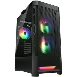 Cougar - Airface RGB - PC Behuizing - Midi Torre - Ondersteuning voor Waterkoeling