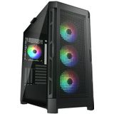 COUGAR Duoface Pro RGB - Mid Tower PC Behuizing - Zwart - Materiaal: Staal