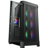 COUGAR Duoface Pro RGB - Mid Tower PC Behuizing - Zwart - Materiaal: Staal