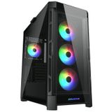 COUGAR Duoface Pro RGB - Mid Tower PC Behuizing - Zwart - Materiaal: Staal