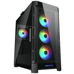 COUGAR Duoface Pro RGB - Mid Tower PC Behuizing - Zwart - Materiaal: Staal