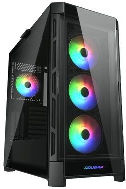 COUGAR Duoface Pro RGB - Mid Tower PC Behuizing - Zwart - Materiaal: Staal