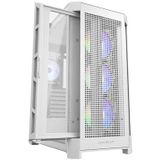 COUGAR Gaming DUOFACE PRO RGB Mid Tower Pc Behuizing met 2 frontpanelen - Wit
