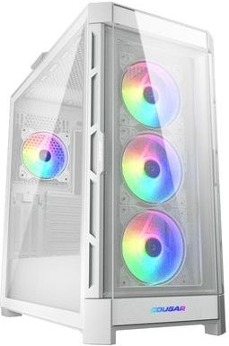 COUGAR Gaming DUOFACE PRO RGB Mid Tower Pc Behuizing met 2 frontpanelen - Wit