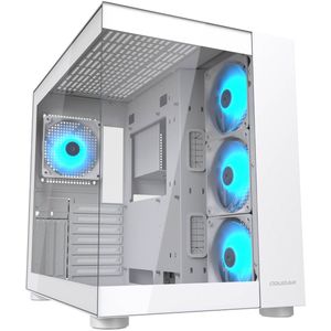 Cougar Boitier Moyen Tour ATX FV150 RGB met vitrines (Blanc) (ATX, mATX, Mini-ITX), PC-behuizing, Wit