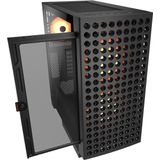 Cougar - Airface ECO - Midi-Tower - Zwart - PC-behuizing - ATX, Mini-ITX, SSI CEB, mATX