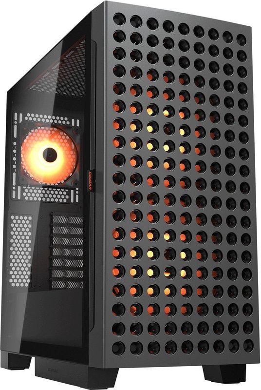 Cougar - Airface ECO - Midi-Tower - Zwart - PC-behuizing - ATX, Mini-ITX, SSI CEB, mATX