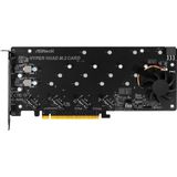AsRock - Hyper Quad - M.2 Controlekaart - Ondersteunt 4 PCIe Gen3 x4 NVMe SSD's