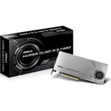 AsRock - Hyper Quad - M.2 Controlekaart - Ondersteunt 4 PCIe Gen3 x4 NVMe SSD's