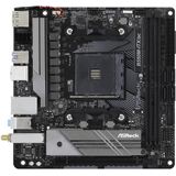 Asrock - B550M-ITX/ac Moederbord - Zwart - Stroomvoorziening - RGB