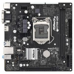 Asrock H370M-HDV, Intel H370, 1151, Micro ATX, 2 DDR4, VGA, DVI, HDMI