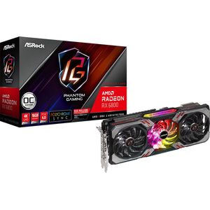 Asrock - Vga Cards Radeon Rx6800 Phantom Gaming D 16G Oc Gddr6 1850Mhz Hdmi Dpx3