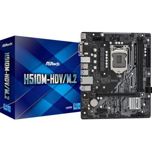 AsRock Moederbord H510M-HDV/M.2 (LGA 1200, Intel H510, mATX), Moederbord