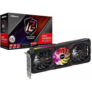 Asrock Phantom Gaming RX6600XT PGD 8GO AMD Radeon RX 6600 XT 8 GB GDDR6, 90-GA2QZZ-00UANF