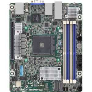 AsRock - B550D4ID-2L2T - Moederbord - Zwart - Mini-ITX - AM4