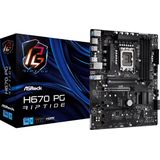 AsRock MB ASRock H670 PG Riptide 1700 (LGA 1700, Intel H670, ATX), Moederbord