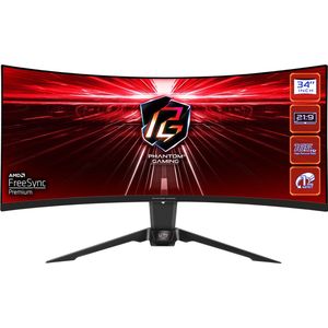 Asrock PG34WQ15R2B - WQHD VA Curved 165Hz Gaming Monitor - 34 Inch