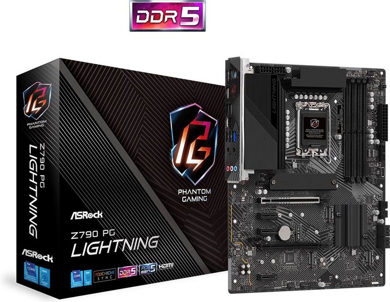ASROCK Z790 PG Lightning - Moederbord - ATX - Socket LGA1700 - Intel Z790 - DDR5