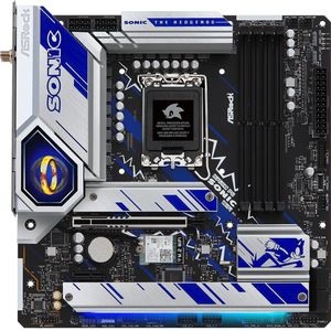 Asrock B760m Pg Sonic Wifi Moederbord Zilver