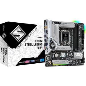 Asrock - B760M Steel Legend - Moederbord - Micro ATX - Wifi - Zwart