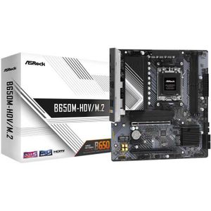 ASRock B650M-HDV/M.2 - Moederbord - AM5 Chipset - DDR5 Ondersteuning