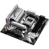 ASRock B650M Pro RS - Moederbord Micro-ATX - Socket AM5 - AMD B650 - 4x DDR5 - Realtek RTL8125BG - Windows 11 - zwart, wit