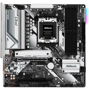 ASRock B650M Pro RS - Moederbord Micro-ATX - Socket AM5 - AMD B650 - 4x DDR5 - Realtek RTL8125BG - Windows 11 - zwart, wit