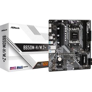 Asrock - B650M-H/M.2+ Moederbord - Zwart - AMD AM5 - DDR5