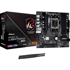 ASRock B650M PG LIGHTNING WIFI moederbord RAID, 2.5 Gb-LAN, WLAN, BT, Sound, µATX