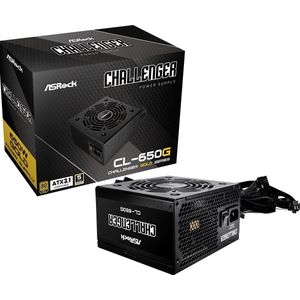 AsRock - Challenger 650W Gold - PC-Voeding - Zwart - 650W