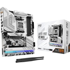Asrock X870 Pro RS WiFi - ATX - Socket AM5 - AMD X870 - DDR5 - USB 4 - Wi-Fi 7 - Realtek Audio