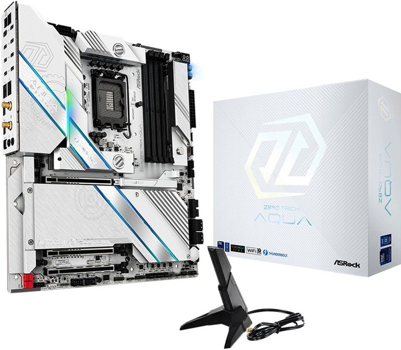 ASRock - Z890 TAICHI AQUA - Moederbord - ATX - Ondersteunt Intel Core Ultra-processors