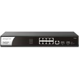 Draytek - VigorSwitch P2100 - Netwerkschakelaar - 10 Poorten - Gigabit - 8 Poorten Gigabit PoE+