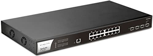 Draytek - VigorSwitch PQ2200xb - Netwerkschakelaar - Zwart - 20 Poorten - PoE Ondersteuning