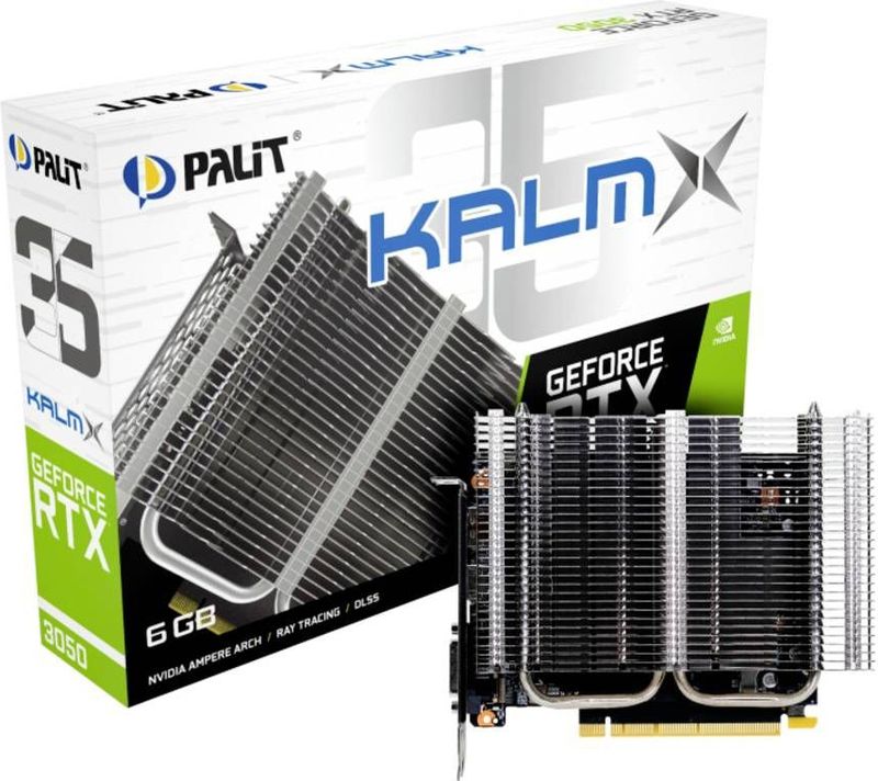 Palit RTX 3050 KalmX - Videokaart - 6GB GDDR6 - PCIe 4.0 x16 - 1x HDMI, 1x DVI, 1x DisplayPort