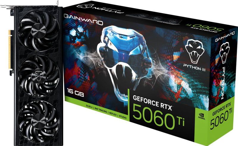 Gainward - GeForce RTX 5060 Ti Python III - Videokaart - 16 GB - GDDR7