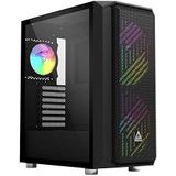 Montech Air X ARGB-Zwart/Uniek Diamonded Mesh/Super Hoge Luchtstroom/Trek Glas/E-ATX/ATX/Micro-ATX/Mini-ITX/Gaming Computer PC Case