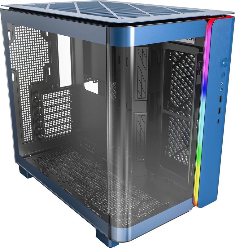 Montech - KING 95 - Midi Tower Behuizing - Blauw - ATX - RGB Verlichting