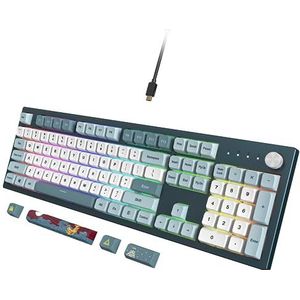 Montech - Mkey Freedom Toetsenbord - RGB-Verlichting - Ergonomisch Ontwerp - Duurzaam