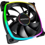 Montech - AX140 PWM ARGB - Ventilatorhuis - Zwart - 140mm