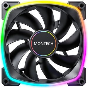 Montech - AX140 PWM ARGB - Ventilatorhuis - Zwart - 140mm