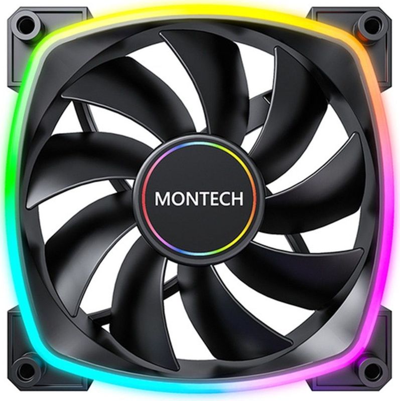 Montech - AX140 PWM ARGB - Ventilatorhuis - Zwart - 140mm