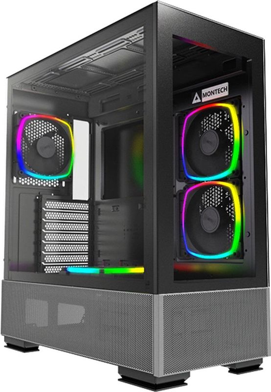 Montech SKY TWO - Midtowermodel - ATX - Zwart