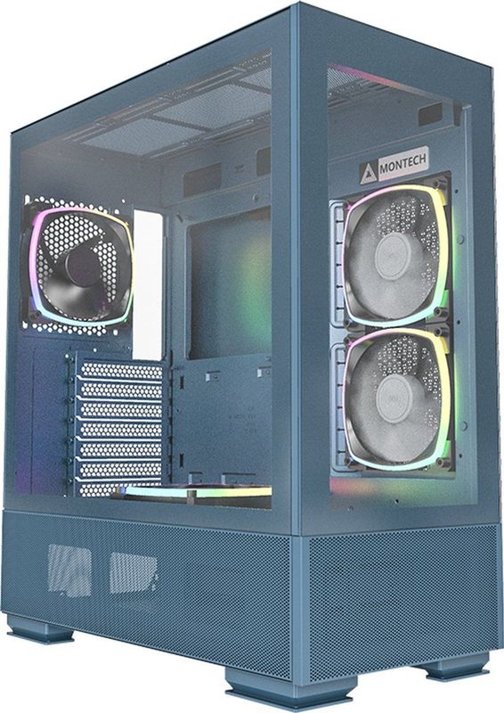 Montech SKY TWO - Midtowermodel - ATX - blauw